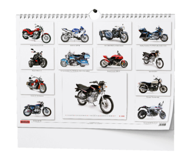 Nástěnný kalendář - Motorbike - A3