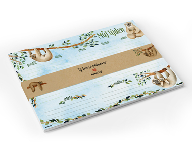 Týdenní plánovač A4 - Lenochod