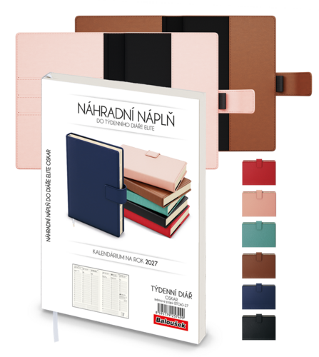 Týdenní diář - Oskar - A5 - náhradní náplň