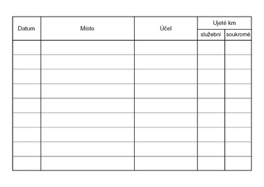 Kniha jízd A6,maxi/fir.a sou.voz.,obou