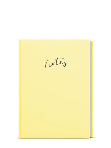 Notes linkovaný - A6 - Lamino Pastel - žlutá