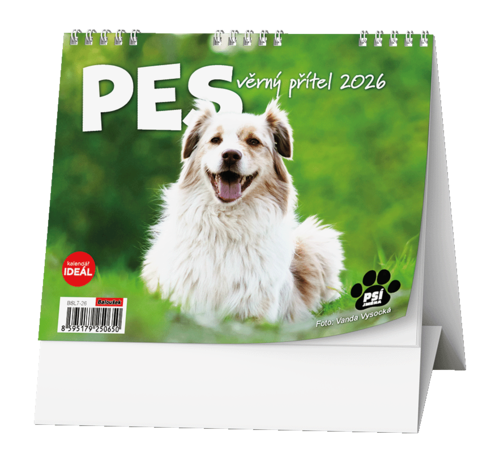 Stolní kalendář - IDEÁL - Pes - věrný přítel /s psími jmény/