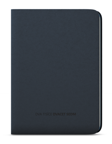 Měsíční diář s notesem - DiNo - B5 - antracitová