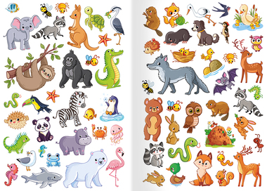 Samolepkový sešit - Zvířátka