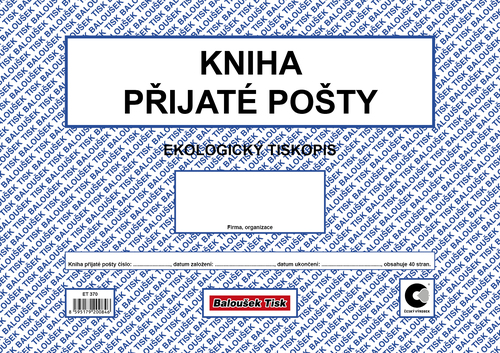 Kniha přijaté pošty A4 /oboustr./