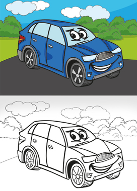 Omalovánka - A5 - Dopravní prostředky