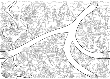 Fakt velká omalovánka - Pohádky