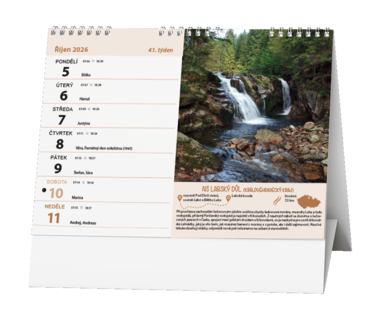 Stolní kalendář - Naučné stezky ČR