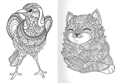 Antistresová omalovánka A5 - Zvířátka