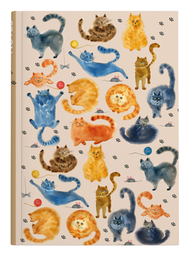 Notes linkovaný - A5 - lamino - Kočky