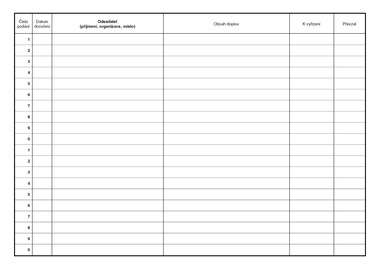 Kniha přijaté pošty A4 /oboustr./