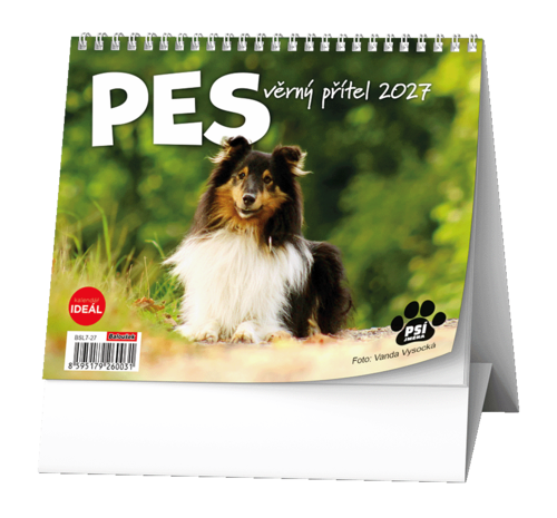 Stolní kalendář - IDEÁL - Pes - věrný přítel /s psími jmény/
