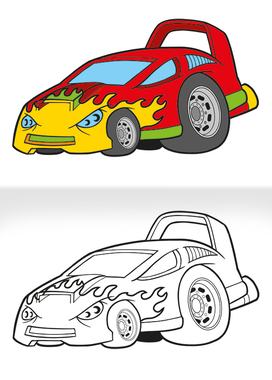 Omalovánka A5 - Auta