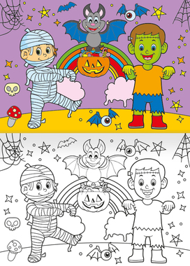 Omalovánka - A5 - Halloween