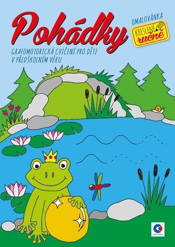 Grafomotorická omalovánka - A4 - Pohádky