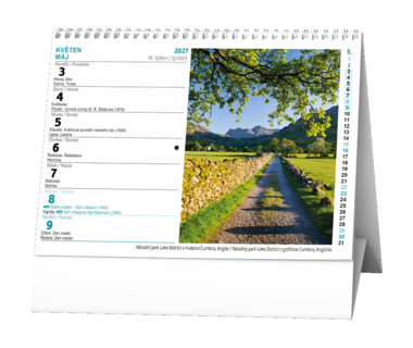 Stolní kalendář - Obrázky z cest