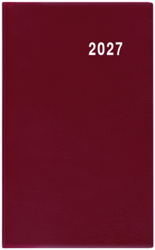 Týdenní diář - Gustav - PVC - bordó