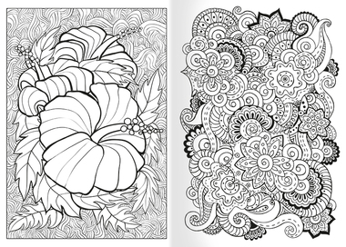 Antistresová omalovánka A5 - Květiny