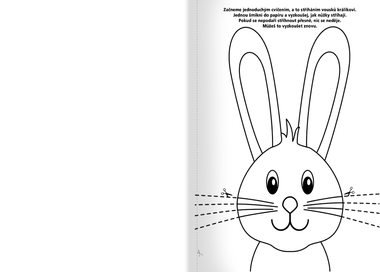 Omalovánka  - A4 - Stříhánky, Učíme se stříhat