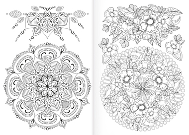 Antistresová omalovánka A4 - Mandaly