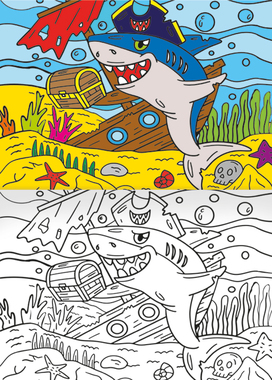 Omalovánka - A5 - Piráti