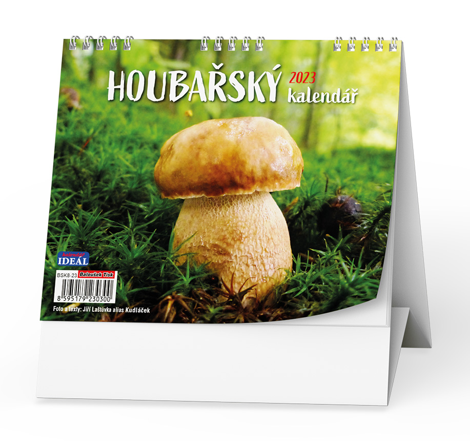 Stolní kalendář - IDEÁL - Houbařský  kalendář