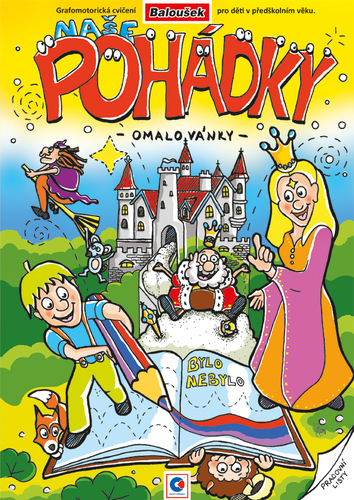 Omalovánka A4 - Grafomotorická - Naše pohádky