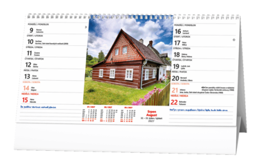 Stolní kalendář - Chalupy