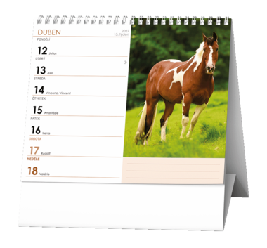 Stolní kalendář - IDEÁL - Koně