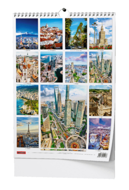Nástěnný kalendář - Metropole - A3