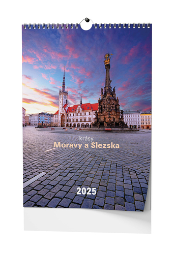 Nástěnný kalendář - Krásy Moravy a Slezska - A3