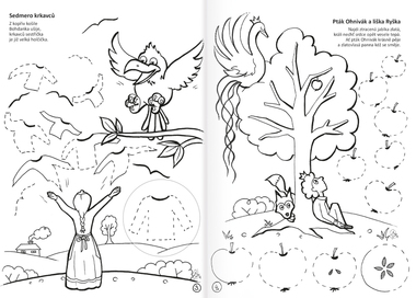 Omalovánka A4 - Grafomotorická - Naše pohádky