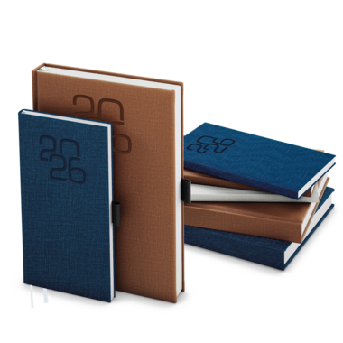 Týdenní diář - Oskar - Fabric - A5 - šedá