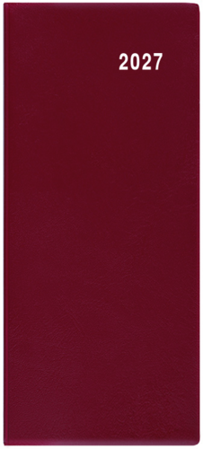 Měsíční diář - Božka - PVC - bordó