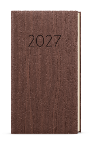 Týdenní diář - Jakub - Wood - kapesní - hnědá