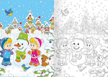 Omalovánka - A5 - Vánoce