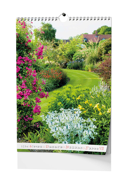 Nástěnný kalendář - Zahrady - A3
