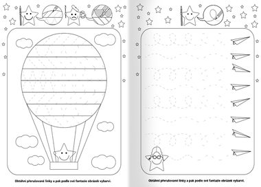 Omalovánka  - A4 - Grafomotorická cvičení