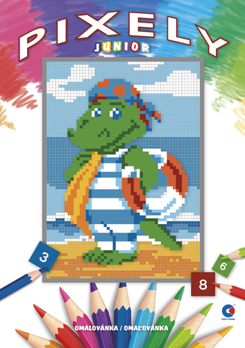 Omalovánka A4 - Pixely Junior