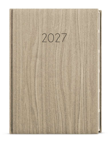 Denní diář - Ctirad s výsekem - Wood - A5 - světle hnědá