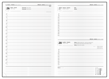 Denní diář - David - Vivella mix - A5                   
