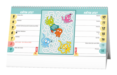 Stolní kalendář - Kreativní kalendář pro děti