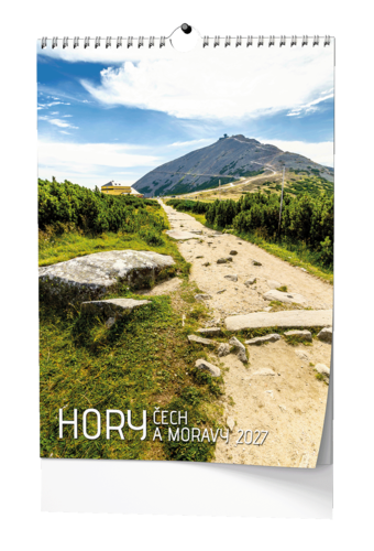Nástěnný kalendář - Hory Čech a Moravy - A3