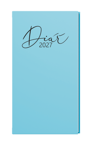 Týdenní diář - Jakub - Pastel - kapesní  - modrá