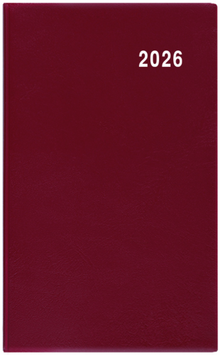 Měsíční diář - Diana - PVC - bordó