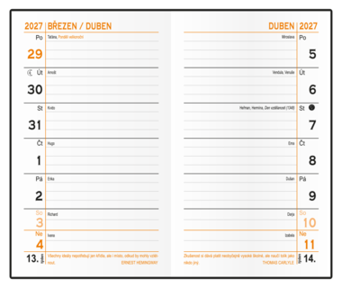 Týdenní diář  - Kamil - lamino - Louka