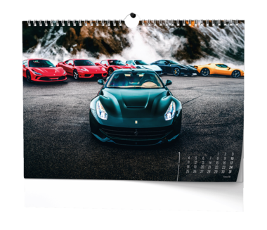 Nástěnný kalendář - Dream Cars - A3