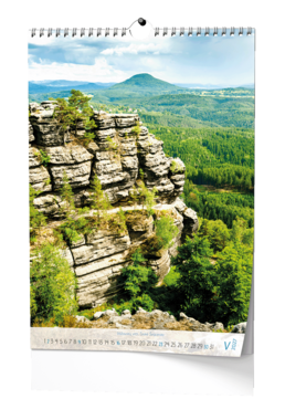 Nástěnný kalendář - Hory Čech a Moravy - A3