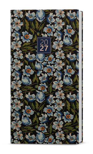 Měsíční diář - Halina - kraft - Modrý