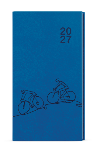 Týdenní diář - Jakub - Vivella s ražbou - kapesní - jasně modrá - Kolo